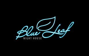 Blue Leaf Night House Nightclub & Bar Logo Design