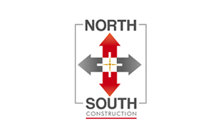 North South Construction Real Estate & Construction Logo Design