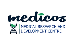 Medicos Research and Development Logo Design 