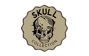 Skull Collection Retro Logo Design