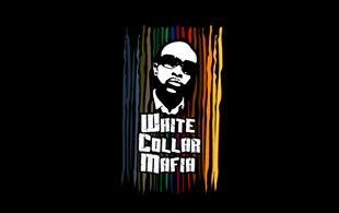 White Collar Mafia Rugged Logo Design