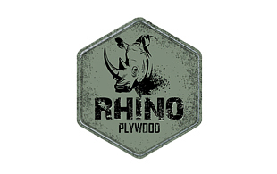 Rhino Plywood Rugged Logo Design