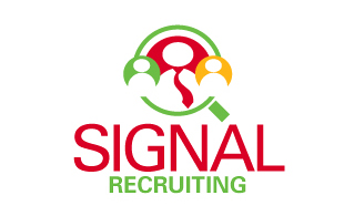 Signal Recruiting Staffing and Recruiting Logo Design
