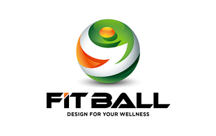 Fit Ball Wellness & Fitness Logo Design