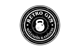 Retro Gym Wellness & Fitness Logo Design
