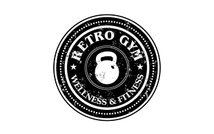 Retro Gym Wellness & Fitness Logo Design