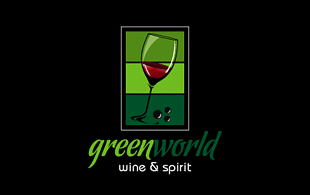 Green World Wine & Spirit Logo Design